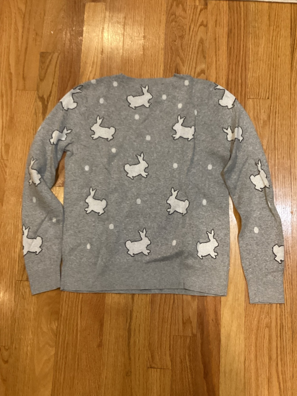 Women’s Grey Rabbit Sweater - Picture 5 of 5